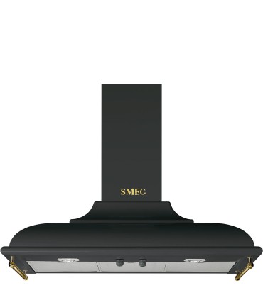 Smeg KC19AOE Campana de pared Cortina, 90 cm, color antracita