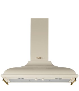 Smeg KC19POE Campana de pared Cortina, 90 cm, color Crema