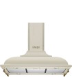 Smeg KCI19POE Campana de isla Cortina, 90 cm, color Crema