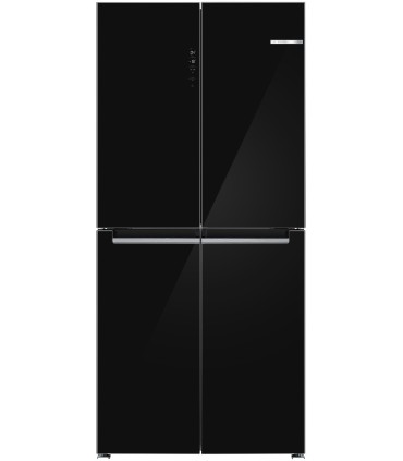 Bosch KMC85LBEA Serie 4, Frigorífico Multipuerta con puertas de cristal, 189.5 x 85.5 cm, Negro