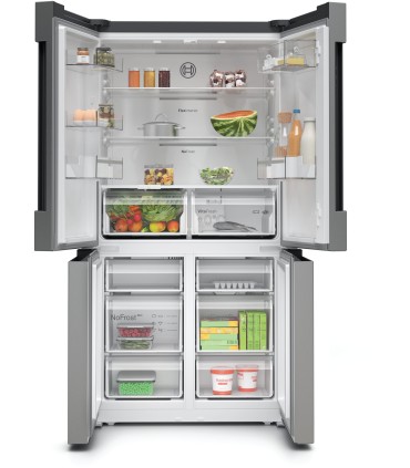 Bosch KFN96VPEA Serie 4, Frigorífico Multipuerta, 183 x 91 cm, Acero inoxidable antihuellas