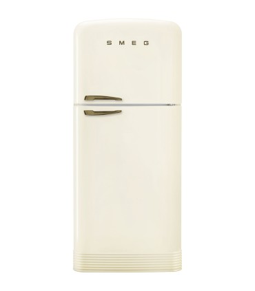 Smeg FAB50RCRB5 Frigorífico doble puerta, No Frost Total, Posición bisagra: Derecha, Crema, 192,1 x 79,6 cm