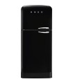 Smeg FAB50LBL5 Frigorífico doble puerta, No Frost Total, Posición bisagra: Izquierda, Negro, 192,1 x 79,6 cm