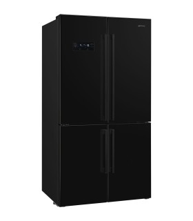 Smeg FQ60NDE Frigorífico 4 puertas, Total No Frost, Negro, 182 x 90,8 cm