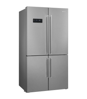 Smeg FQ60XDE Frigorífico 4 puertas, Total No Frost, Efecto Inox, 182 x 90,8 cm