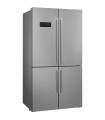 Smeg FQ60XDE Frigorífico 4 puertas, Total No Frost, Efecto Inox, 182 x 90,8 cm