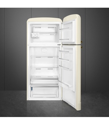 Smeg FAB50RCRB5 Frigorífico doble puerta, No Frost Total, Posición bisagra: Derecha, Crema, 192,1 x 79,6 cm