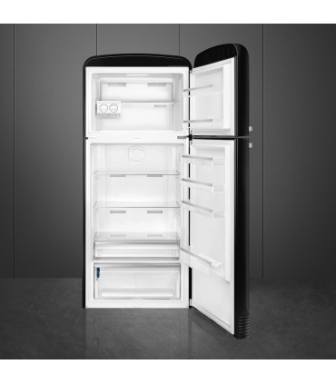 Smeg FAB50RBL5 Frigorífico doble puerta, No Frost Total, Posición bisagra: Derecha, Negro, 192,1 x 79,6 cm