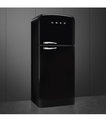 Smeg FAB50RBL5 Frigorífico doble puerta, No Frost Total, Posición bisagra: Derecha, Negro, 192,1 x 79,6 cm