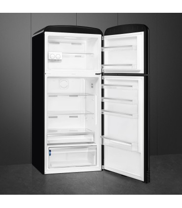 Smeg FAB50RBL5 Frigorífico doble puerta, No Frost Total, Posición bisagra: Derecha, Negro, 192,1 x 79,6 cm