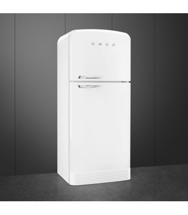 Smeg FAB50RWH5 Frigorífico doble puerta, No Frost Total, Posición bisagra: Derecha, Blanco, 192,1 x 79,6 cm