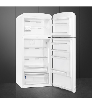 Smeg FAB50RWH5 Frigorífico doble puerta, No Frost Total, Posición bisagra: Derecha, Blanco, 192,1 x 79,6 cm