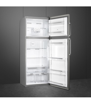Smeg FD70EN4HX Frigorífico doble puerta, Libre instalación, Inox, 183 x 70 cm