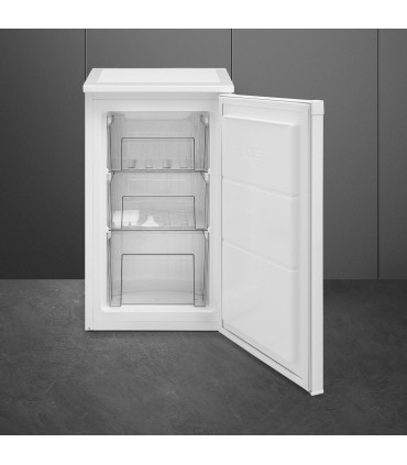 Smeg FF08EW Congelador monopuerta, Libre instalación, Estático, Blanco, 82,1 x 48 cm