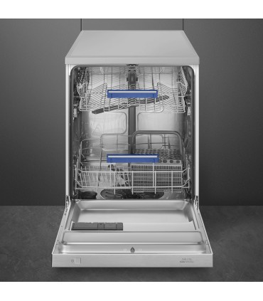 Smeg LVS262DSX Lavavajillas 60 cm, Libre instalación, Inox