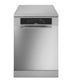 Smeg LVS345CQSX Lavavajillas 60 cm, Libre instalación, Inox