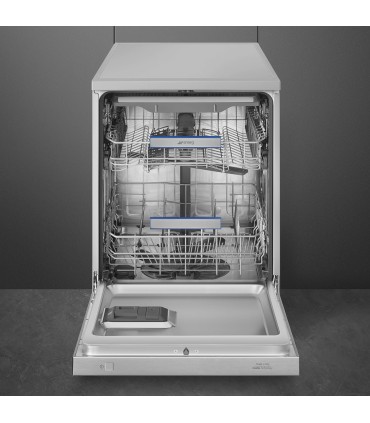 Smeg LVS345CQSX Lavavajillas 60 cm, Libre instalación, Inox