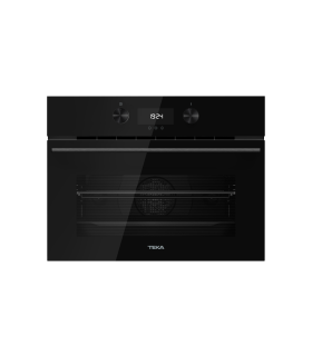 Teka HLC 8440 C FBK Horno multifunción SurroundTemp + microondas con acabado en Cristal Full Black, Negro, Serie Maestro