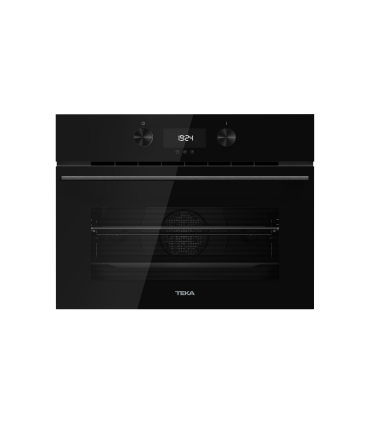 Teka HLC 8440 C FBK Horno multifunción SurroundTemp + microondas con acabado en Cristal Full Black, Negro, Serie Maestro