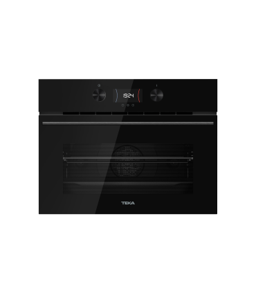 Teka HLC 8440 C FBK Horno multifunción SurroundTemp + microondas con acabado en Cristal Full Black, Negro, Serie Maestro