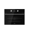 Teka HLC 8440 C Horno compacto Multifunción SurroundTemp con microondas y sistema HydroClean de 45 cm, Negro, Serie Maestro