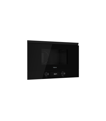 Teka ML 8220 BIS L FBK Microondas de integración con acabado Cristal Full Black y base cerámica, Negro, Serie Maestro
