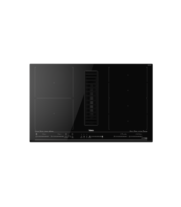 Teka MasterSense Air AFF 87601 MST Placa de inducción FullFlex con campana integrada de 80 cm, Negro, Serie Maestro