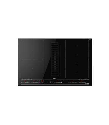 Teka MasterSense Air AFF 87601 MST Placa de inducción FullFlex con campana integrada de 80 cm, Negro, Serie Maestro