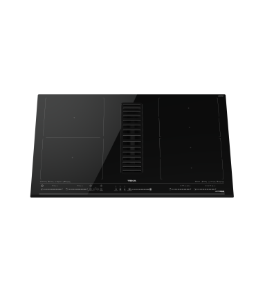Teka MasterSense Air AFF 87601 MST Placa de inducción FullFlex con campana integrada de 80 cm, Negro, Serie Maestro
