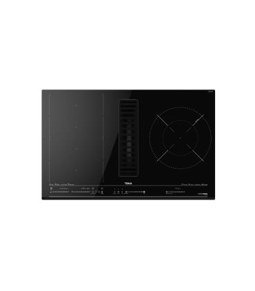 Teka MasterSense Air AFC 87628 MST Placa de inducción FullFlex con campana integrada de 80 cm, Negro, Serie Maestro