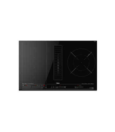 Teka MasterSense Air AFC 87628 MST Placa de inducción FullFlex con campana integrada de 80 cm, Negro, Serie Maestro