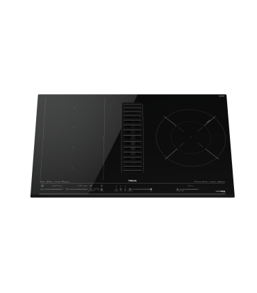 Teka MasterSense Air AFC 87628 MST Placa de inducción FullFlex con campana integrada de 80 cm, Negro, Serie Maestro
