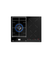 Teka JZC 63312 ABN Placa Hybrid Inducción y Gas de 60 cm con funciones directas y 3 zonas, Negro, Serie Maestro