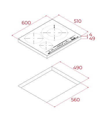 Teka MestrePaeller IZC 63632 MPT WH Placa de inducción de 60 cm con control táctil MultiSlider y zona XL, Blanco, Serie Maestro