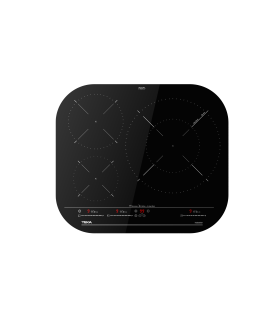 Teka IKC 63320 MSP BK Placa de inducción de 60 cm con zona paellera XL, control táctil y funciones directas, Negro, Serie Total