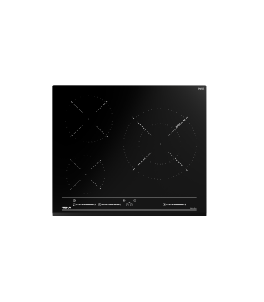 Teka IZC 63015 MSS Placa de inducción Multislider de 60 cm con 3 zonas de cocción, Negro, Serie Easy