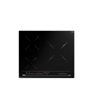 Teka IZC 63015 MSS Placa de inducción Multislider de 60 cm con 3 zonas de cocción, Negro, Serie Easy