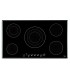 Teka TR 951 Vitrocerámica de 90 cm con 5 zonas con Touch Control, Negro, Serie Maestro