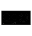 Teka TRC 83631 TCS Vitrocerámica de 80 cm con 3 zonas con Touch Control, Negro, Serie Maestro