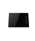 Teka TBC 64000 XFL Placa vitrocerámica de 60 cm con 4 zonas y mandos laterales, Negro, Serie Easy