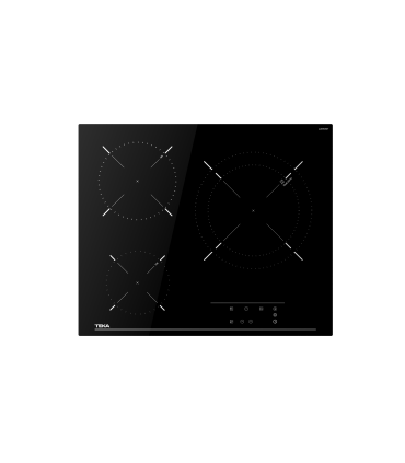 Teka TB 6315 Vitrocerámica de 60 cm con 3 zonas con Touch Control, Negro, Serie Easy