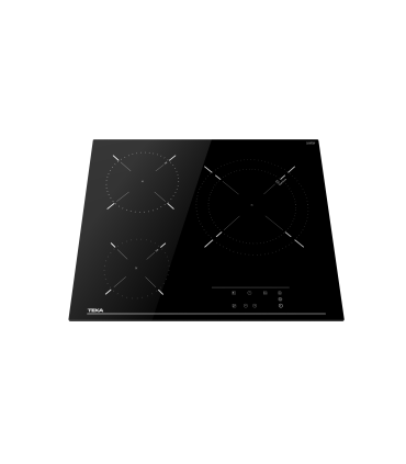 Teka TB 6315 Vitrocerámica de 60 cm con 3 zonas con Touch Control, Negro, Serie Easy