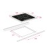 Teka TR 5300 Vitrocerámica de 60 cm y fondo de 43,5 cm con 3 zonas con Touch Control, Negro, Serie Total
