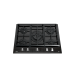 Teka GZC 75330 XBN Placa cristal gas de 70 cm con función ExactFlame, gas natural, Negro, Serie Maestro
