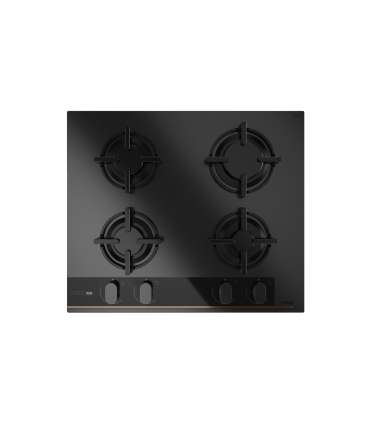 Teka GBC 64 Infinity G1 Placa Cristal Gas de 60 cm Infinity G1. Edición especial Italdesign Giugiaro, Negro, Serie Maestro