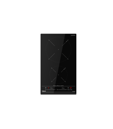 Teka IZC 32310 MSP Placa modular de inducción de 30 cm con control táctil MultiSlider y 2 zonas de cocinado, Negro, Serie Total