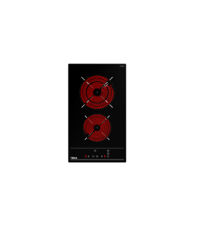 Teka TZC 32320 TTC Placa vitrocerámica modular de 30 cm Serie VarioPro con 2 zonas y Touch Control, Negro, Serie Total