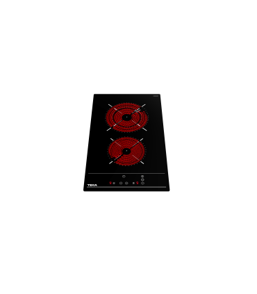 Teka TZC 32320 TTC Placa vitrocerámica modular de 30 cm Serie VarioPro con 2 zonas y Touch Control, Negro, Serie Total
