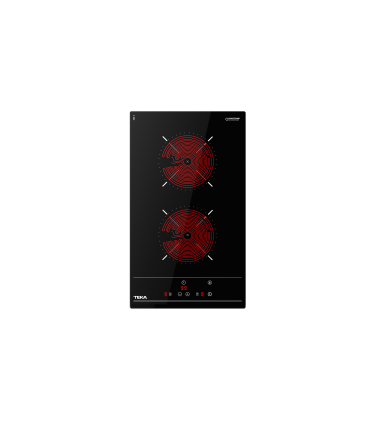 Teka TZC 32000 TTC BK Placa vitrocerámica modular de 30 cm con potencia nominal máxima de 1.200 W, Negro, Serie Total