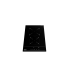 Teka TBC 32010 TTC Placa modular vitrocerámica de 30 cm con 2 zonas, Negro, Serie Total